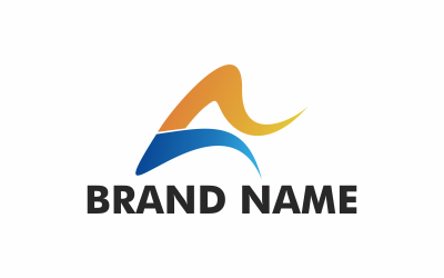 Färgglada bokstäver En logotypmall