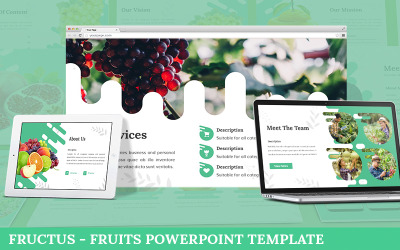 Fructus - Gyümölcsök Powerpoint sablon