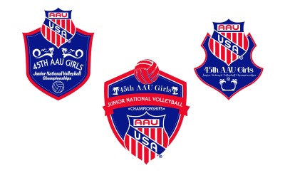 Modelo de logotipo de esportes de voleibol