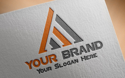 Monogram A Harfi Logo Şablonu