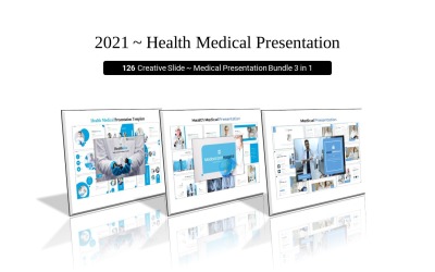 Pacchetto di pacchetti medici sani - Modello di diapositive Google mediche