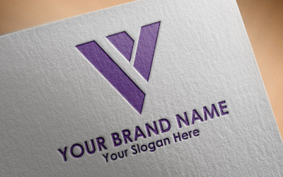V Letter Logo Template
