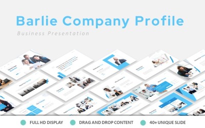 Bezplatný profil společnosti Barlie PowerPoint šablona