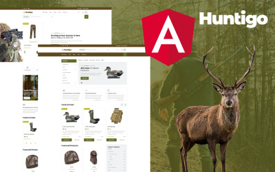 Huntigo - Hunting & Ammunition Angular Template