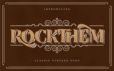 Rockthem | Класичний старовинний шрифт