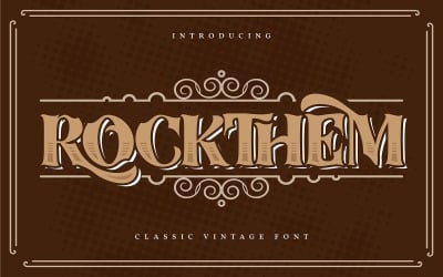 Rockthem | Klassische Vintage Schriftart