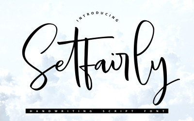 Setfairly | Carattere di script di scrittura a mano
