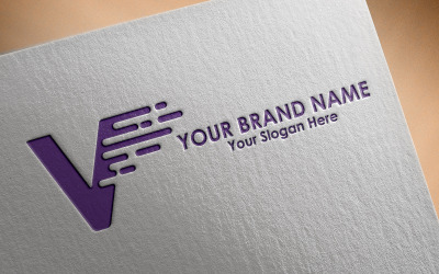 V Letter Logo Template