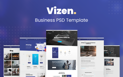 Vizen - Бізнес PSD шаблон