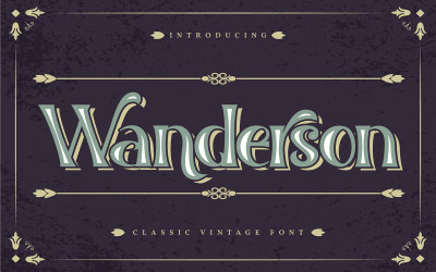 Wanderson | Carattere vintage classico