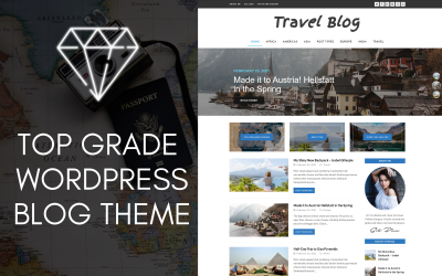 Motyw bloga podróżniczego Diamond WordPress