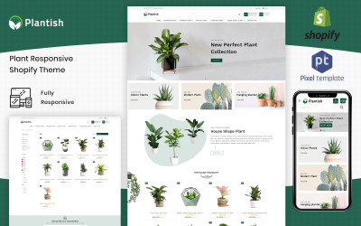 Plantish - Kertészet és szobanövények Shopify sablon