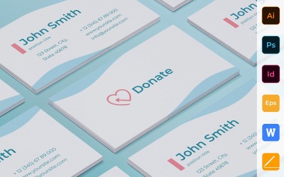 Professional Charity Business Card Template