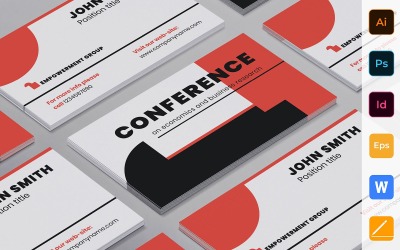 Professional Conference Business Card Template
