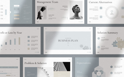 Ebby - Businessplan PowerPoint-Vorlage