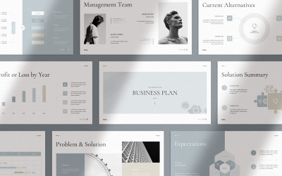 Ebby-商业计划书PowerPoint模板