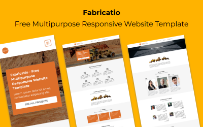 Fabricatio - Modello di sito web reattivo multiuso gratuito