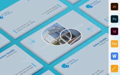 Professional Building Company Business Card Template