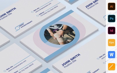 Professional Physiotherapy Business Card Template