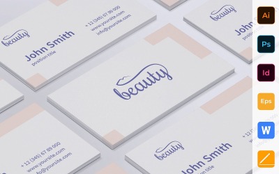 Professional Skin Beauty Clinic Business Card Template