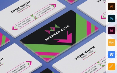 Professional Speaker Business Card Template