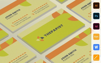 Professional Therapist Business Card Template