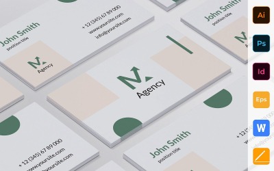 Sjabloon voor visitekaartjes van professionele digitale marketingbedrijf