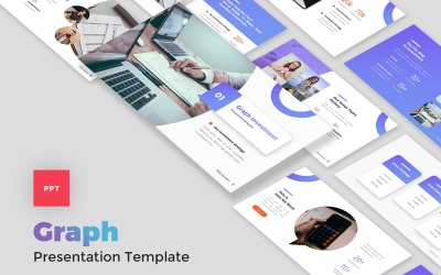 Wykres - Inwestycje i finanse Szablon programu PowerPoint