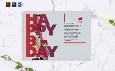 Creative Fashion Designer Greeting Card Шаблон фирменного стиля