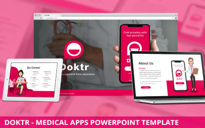 Doktr - Powerpoint-mall för medicinska appar