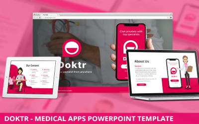 Doktr - PowerPoint-sjabloon voor medische apps