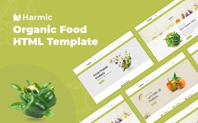 Harmic - Organisk mat HTML-webbplatsmall