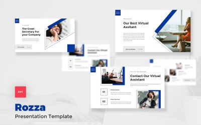 Rozza - virtuális asszisztens és titkár PowerPoint-sablon