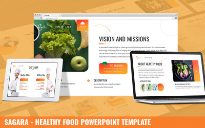 Sagara - Plantilla de PowerPoint de Alimentos Saludables