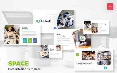 Space - Coworking &amp;amp; Office Space PowerPoint Template
