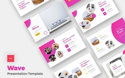 Wave - Modèle PowerPoint de solutions et services informatiques