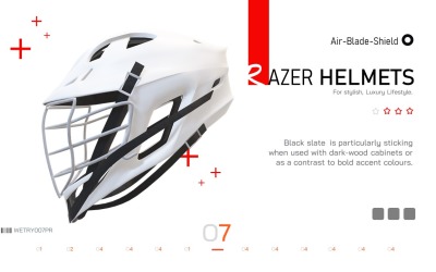 信息图表包-头盔演示文稿资产PowerPoint模板