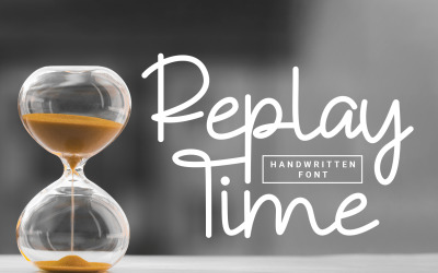 Replay Time - Handskrivet typsnitt