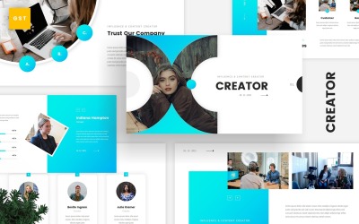 Creator - Influencer &amp;amp; Content Creator Google Slides-mall