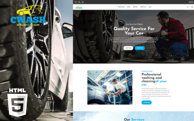 CWash - Car Washing HTML Website Template
