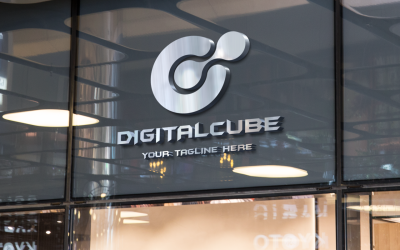 Digital Cube Logo template