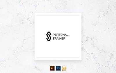 Färdig att använda personlig tränare Logotypmall
