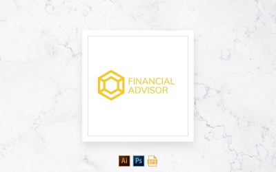Färdig logotypmall för finansiell rådgivare