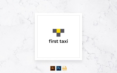 Gebruiksklare logo-sjabloon voor taxidiensten