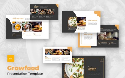 Growfood - Plantilla de diapositivas de Google sobre alimentos y bebidas