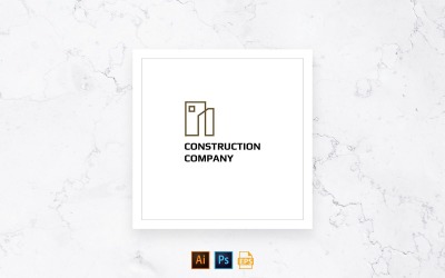 Plantilla de logotipo de construcción lista para usar
