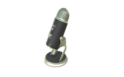 Professioneel 3D-model met opnamemicrofoon