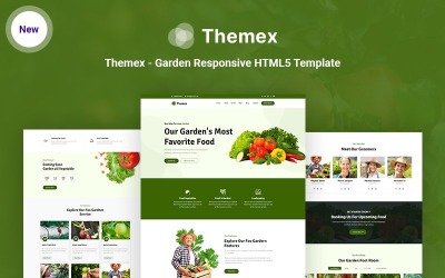 Themex - Garten Responsive HTML5 Website-Vorlage