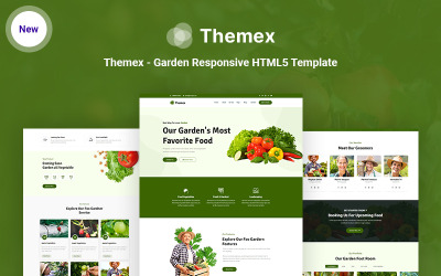 Themex - Garten Responsive HTML5 Website-Vorlage