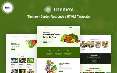 Themex - Plantilla de sitio web HTML5 adaptable al jardín